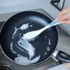 Suction Cup Upright Long Handle, Kitchen Cleaning Brush Without Drilling, Powerful Multi-Functional Scrubber