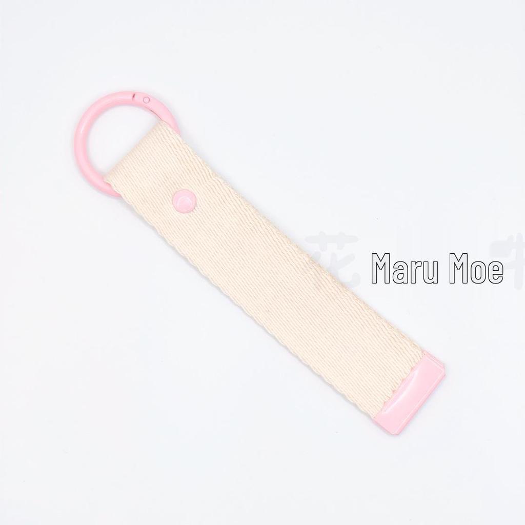3.2CM Wide INS Style DIY Canvas Keychain Embroidered Name Tag