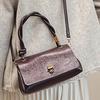 Niche texture bag new handbag handbag classic retro solid color shoulder bag fashion bag