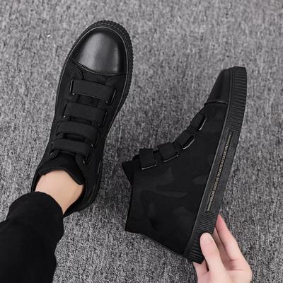 Herren Sommer Canvas High Top Sneaker All Match Casual Schwarze Schuhe Winter Modeschuhe