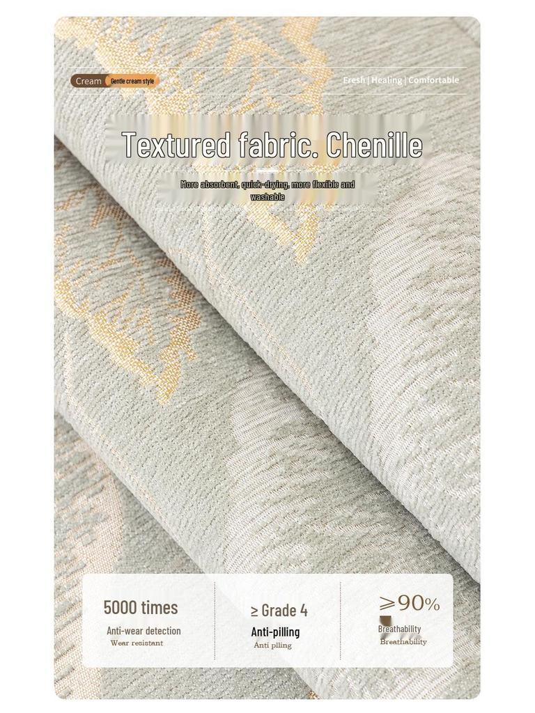 2025 Luxurious Cream Sofa Cushion - Non-Slip, Year-Round Comfort Cover