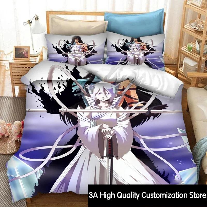 Comforter Anime Bleach Thousand-Year Blood War Bedding Set Double Twin King Comforter Boys Girls Adults Bedroom
