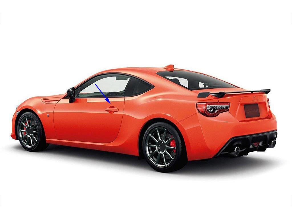 Carbon Fiber Outer Door Handle Shell for Toyota 86 - Dry Carbon Interior & Exterior Trim
