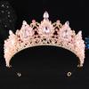 DIEZI Handmade Elegant Bridal Crystal Beads Tiara For Women Girls Wedding Party Luxury Queen Crown Hair Dress New Accessories