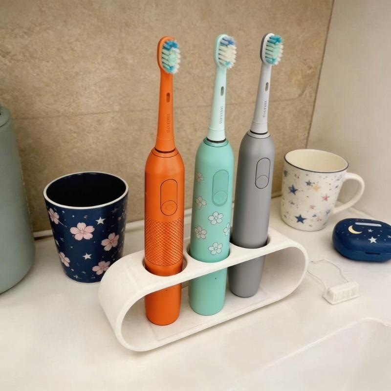 Electric Toothbrush Holder - Can Accommodate 3 Electric Toothbrushes, Storage Tool, Bathroom Storage Item