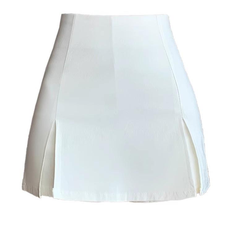 2025 Summer High-Waisted A-Line Slim-Fit Cargo Skirt for Petite Women