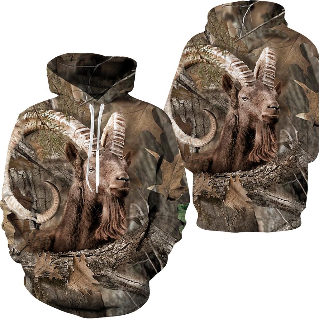 Hoodies 3D Print  Camouflage Animal Elk Wild Boar Boy Girl Casual Fashion Sweatshirts Oversized Hoodie Kids Pullovers Tracksuits