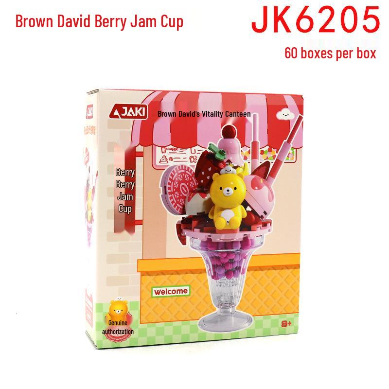 JAKI Jiāqí Genki Collaboration Ice Cream Cup Building Blocks Toy Gift for Children