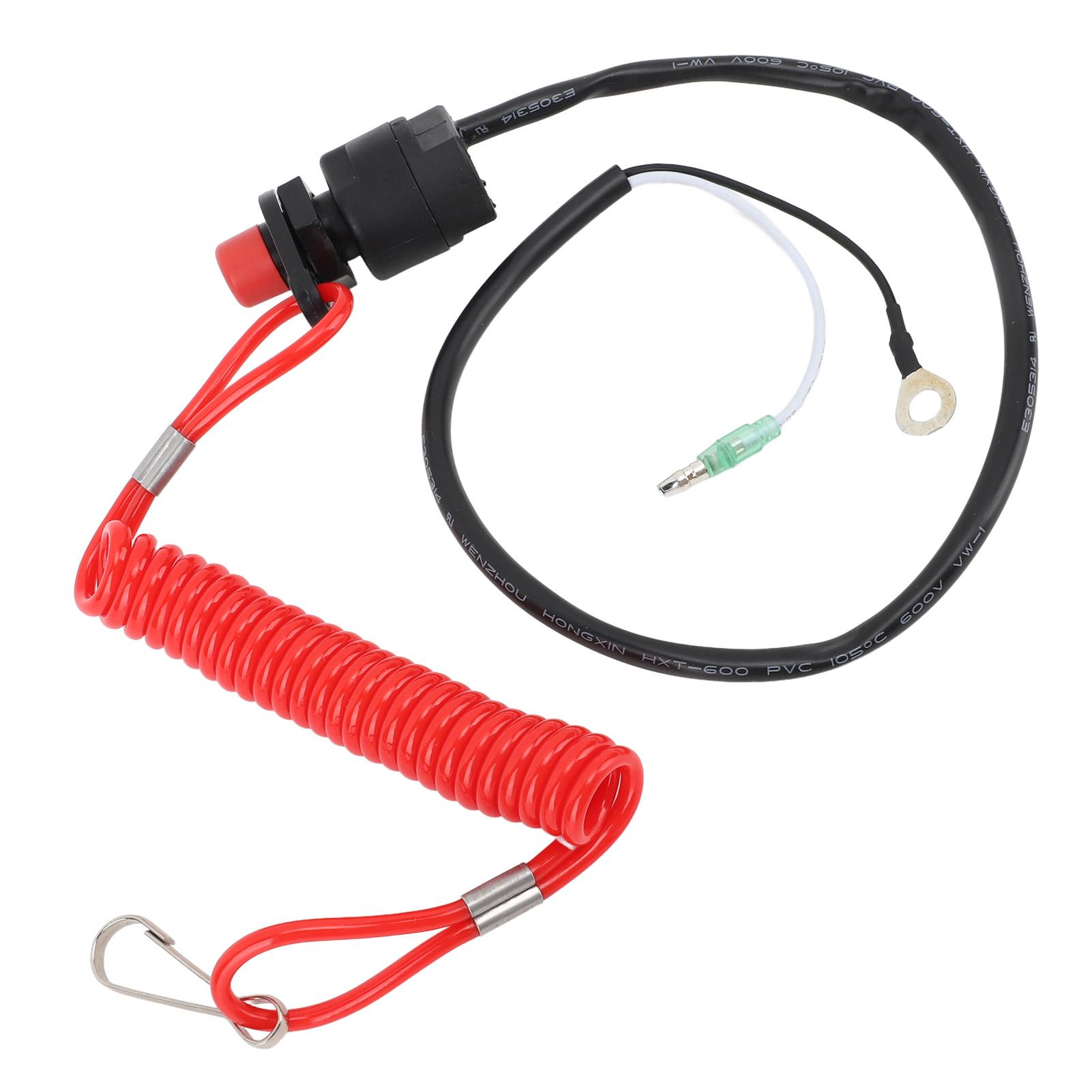 

Подвесной аварийный выключатель с предохранительным шнурком 689-82575-03 Аварийный выключатель двигателя в сборе для газонокосилки, мотоцикла, яхты