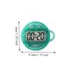 LCD Display Digital Timer Handheld Keychain Timer Convenient Countdown Timer  Baking