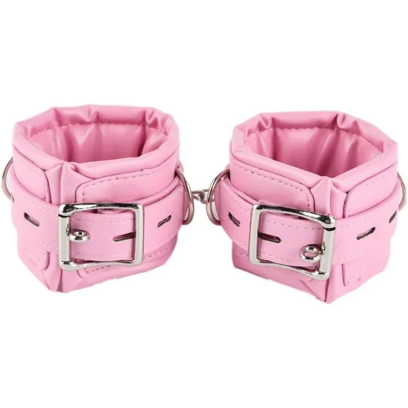 PU Leather Handcuffs Props for Couples Sex Binding Training Bracelets Adult Products BDSM Sex Games Sexy Toys