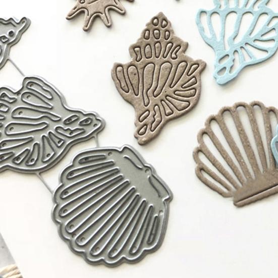 Mušle Kovové vyřezávací šablony DIY Scrapbook Embosování Papírové karty Album Řemeslná šablona
