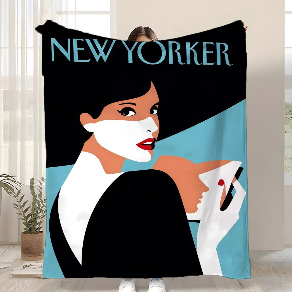 

Brand The n-New Y-YorkerS Throw Kid-Friendly Flannel Throw Blanket Soft Warm Anti-Static Washable All Season 75x90cm