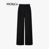 MO&Co. Women's Wool Blend Wide-Leg Trousers