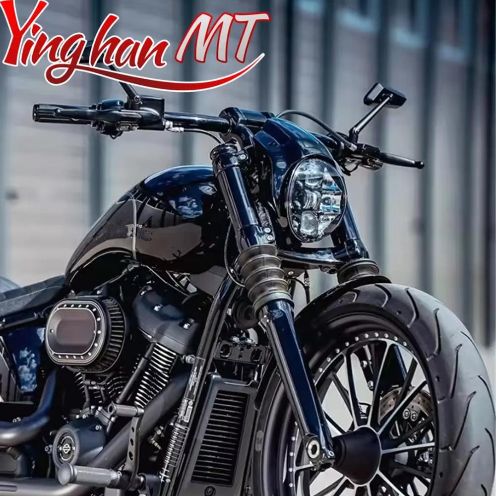 Motorcycle Headlight Fairing Front Mask For Harley Davidson Softail Street Bob Breakout 2018-2024 Aluminum Alloy
