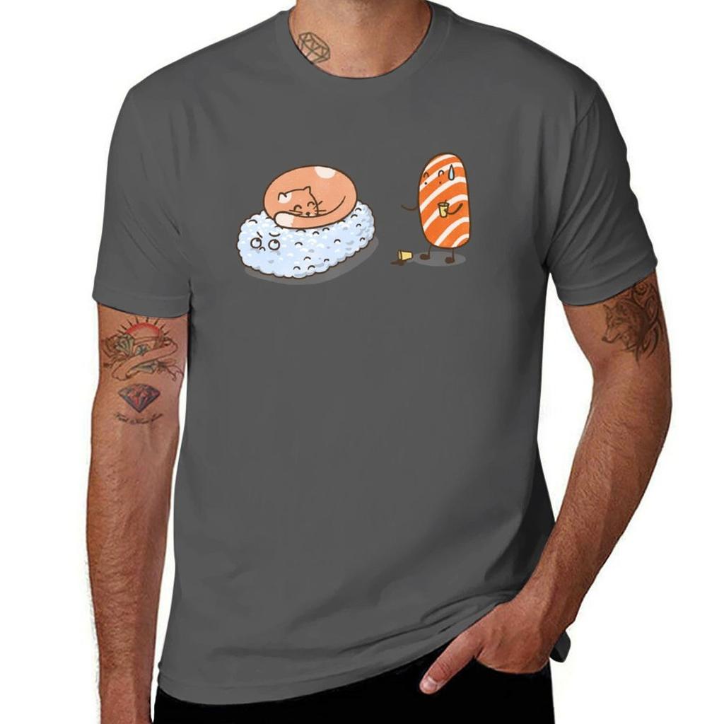 Sushi Cat Tshirt Lightweight Casual Summer Tshirt