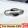Car Door Bowl Case Handle Sticker For Honda CRV 2017 2018    2022 Stainless Steel Exterior Modification Accessories