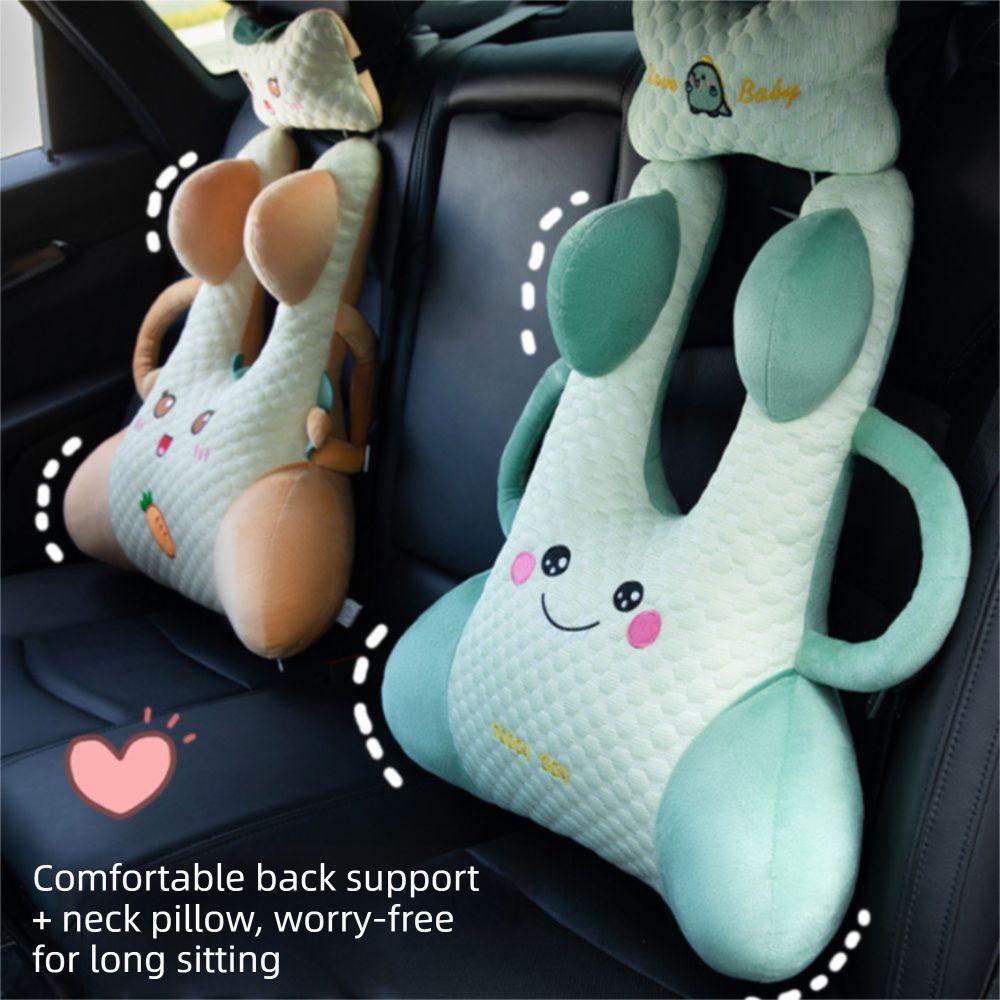 Animal Pattern Car Seat Pillow Cartoon Pattern Kids Neck Pillow Baby Travel Pillow Sleeping Use