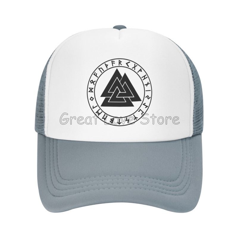 Vikings Mythology Pagan Rune Baseball Cap Summer Outdoor Breathable Mesh Cap Unisex Sun Protection Hats Adjustable Snapback Hat