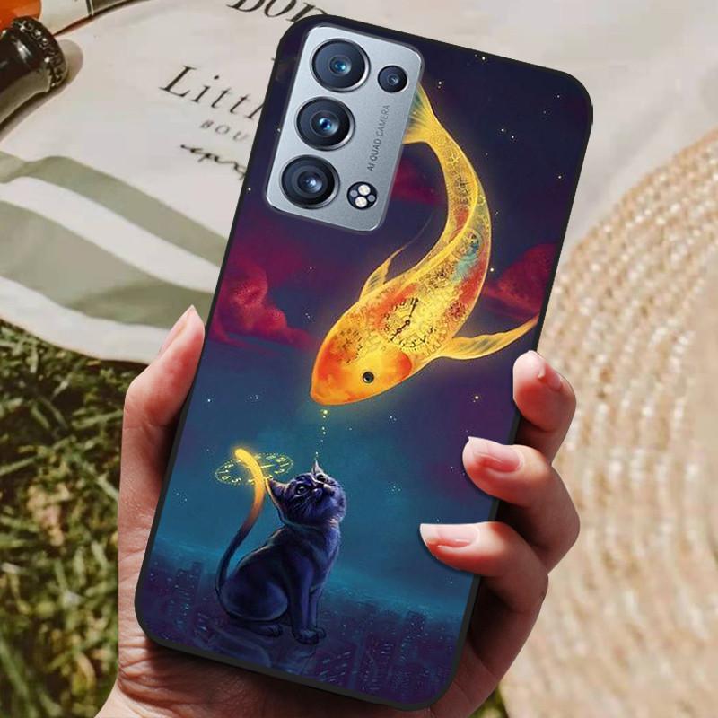 Für Oppo Reno 6 Pro 5G CPH2247 Hülle Silikon Rückseite Handyhülle Für Oppo Reno 6 Pro 5G CPH2249 Hüllen Reno6 Pro Weiche Stoßstange