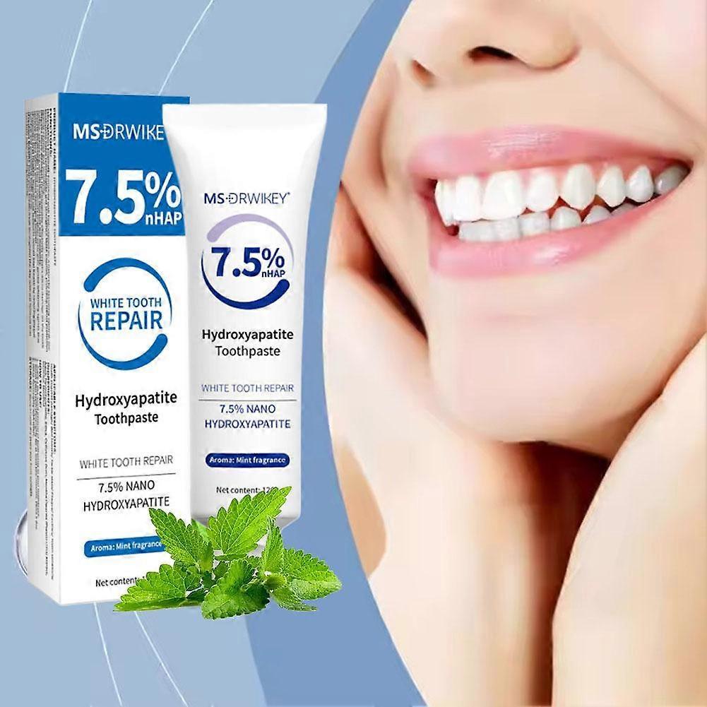 Hydroxyapatite Toothpaste with Plant Essences for Deep Cleaning, Tartar Removal, and Fresh Breath, 120g