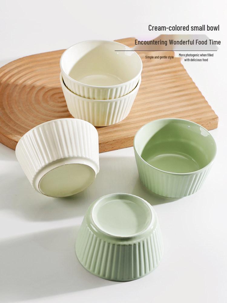 2025 New Model: 10-Piece Ceramic Bowl Set - Underglaze, Microwave-Safe, High Aesthetic Appeal for Rice & Noodle Soup.