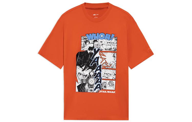Li Ning x Disney T Shirt Men s Koi Red AHSS573-5 S