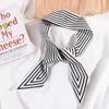 Headband Wraps Stripe Neckerchief Silk Scarf Printed Scarf Korean Style Scarves Small Long Scarf