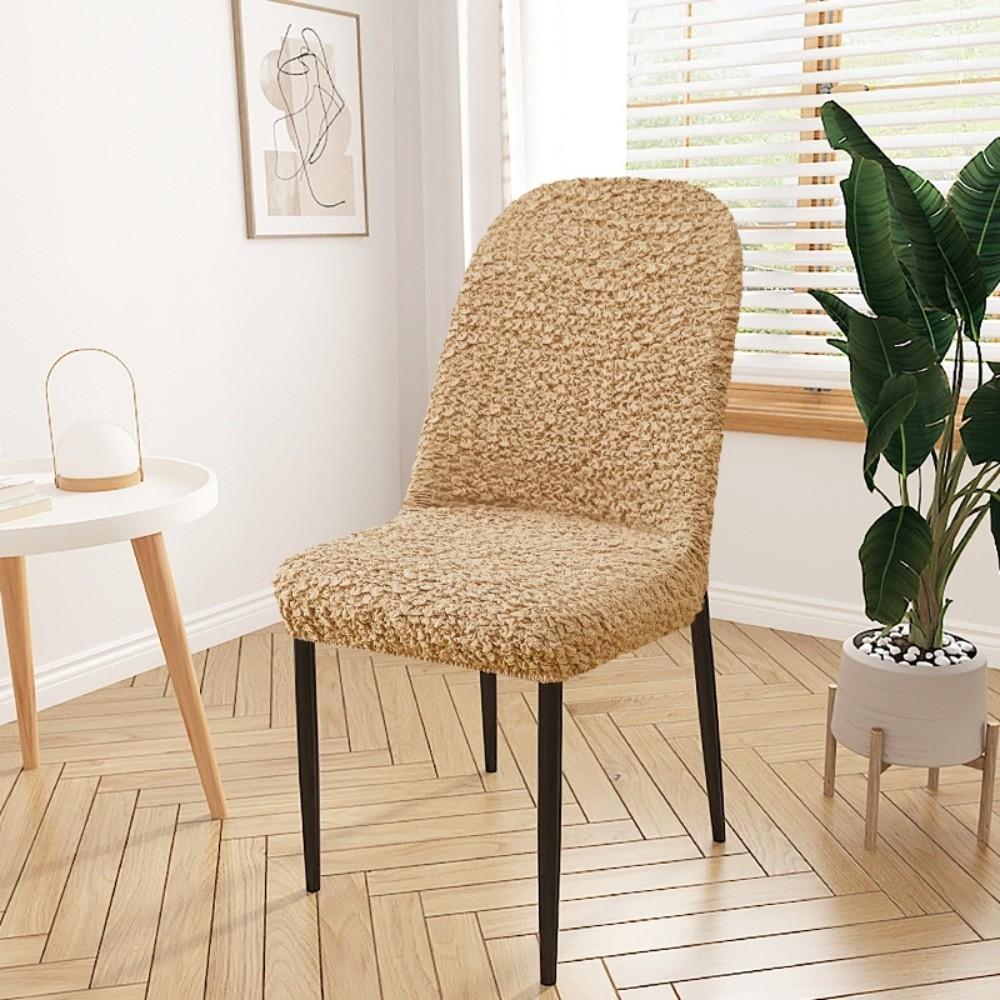 

Fashion High Back Dining Chair Cover Elastic Spandex Slipcover Jacquard Chair Cover Stretch Jacquard Stretch Chair Cover Kitchen