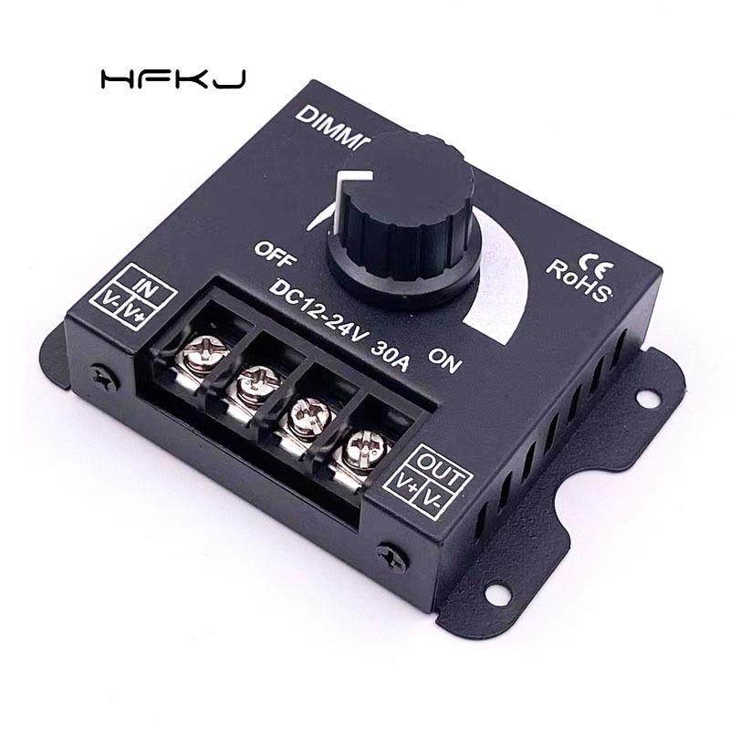 

High Power Iron Shell LED Dimmer 12V/24V 30A Stepless Controller