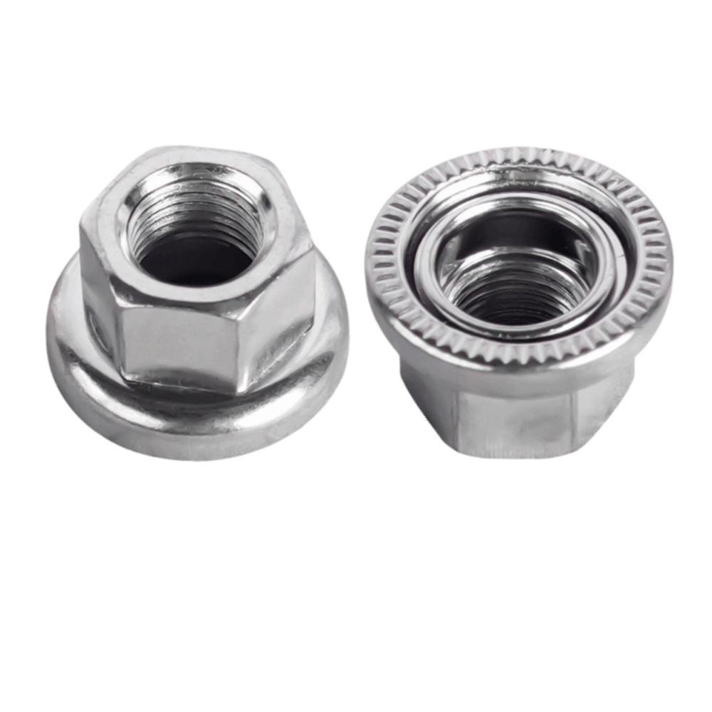 8PCS Steel Bike Wheel Axle Nuts Bike Wheel Hub Nut  Bicycle Wheel Axle Repair and Replacement