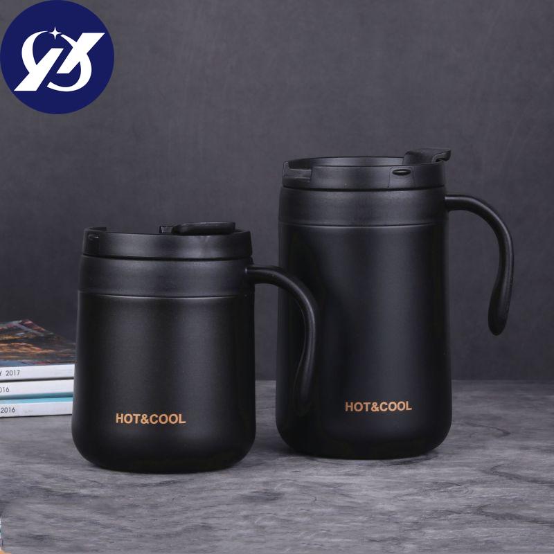 Vacuum Thermos  Cup  Stainless   Steel Double Layer Mini Tea Coffee  Cup With Lid Non-slip