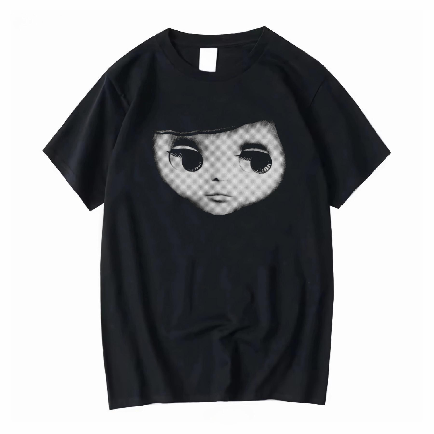 

2025 New Essential Cotton Unisex T-Shirt Fashion Printing Soft Breathable Crew Neck Fashion Men s and Women s T-Shirts One Piece S