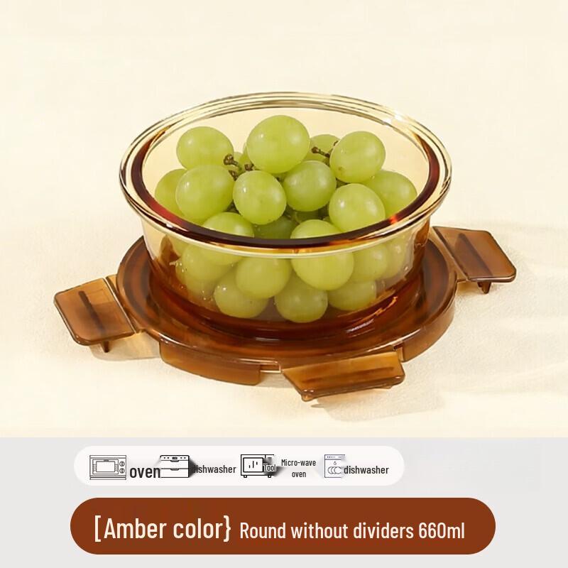 RuHan Microwave-Safe Glass Food Storage Containers
