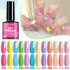 HEMA-Free 12-Color Gel Polish Set Soak-Off Nail Gel Kit Non-Toxic UV Lamp Curing Salon Quality Long Lasting for Beginners