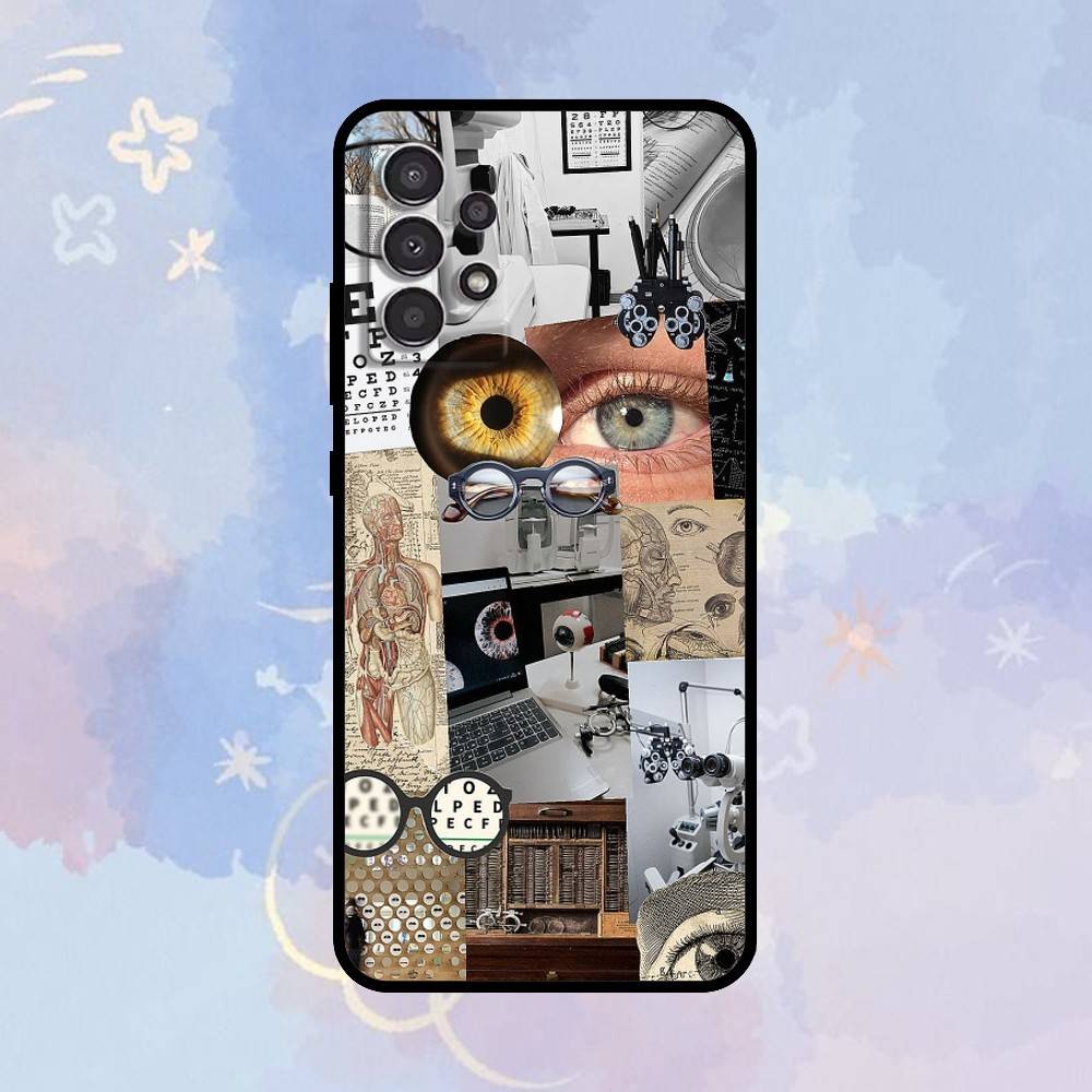 

AAA Medical Eye Vision Chart Phone Case For Samsung Galaxy A73,A72,A71,A70,A53,A52,A51,Others Soft Black Cover Samsung a22 5g