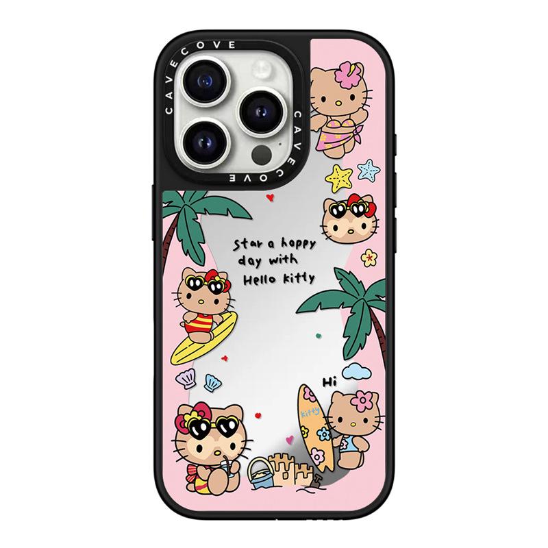 

Coconut Tree Design Black Cat MagSafe Case for iPhone 17 Pro Max iPhone 17 Pro Max