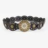 Western Cowboy Waist Strap Personality Round Trouser Dress Belts Fashion Wide Belt  For Women