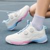 New Men's Badminton Shoes Women's Non Slip Tennis Shoes Colorful Soles Training Specific Sports Shoe Breathable Outdoor Sneakers