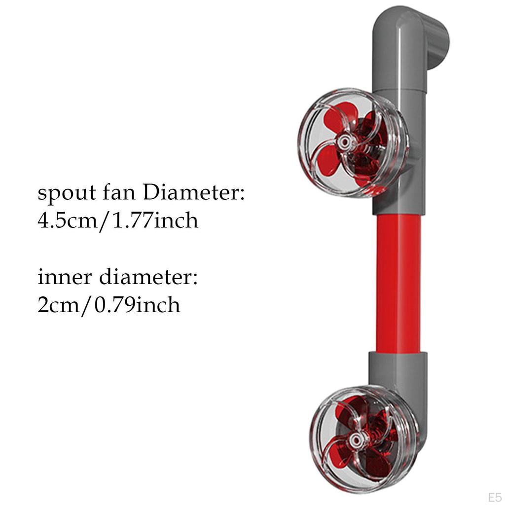Aquarium Water Discharge Fan, Pipe Fittings Kit, Fish Tank Equipment, Accessories for Aquatic