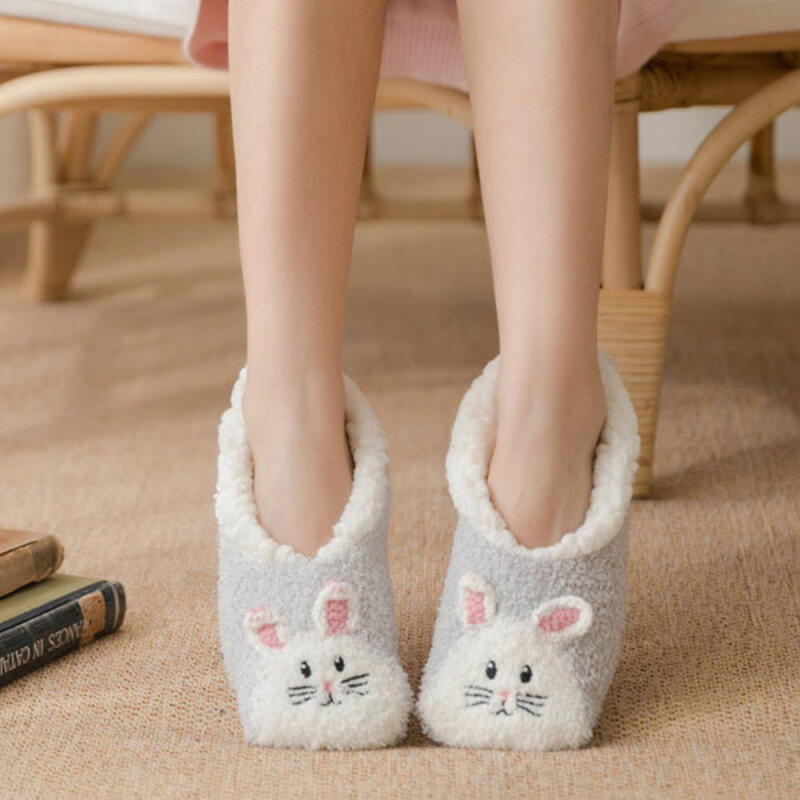 Fluffy fleece slippers (225-250mm/hamster)
