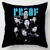 Kpop 18in Bts Bangtan Boys Cushion Cover Decorative Soft Pillow Case Peach Skin