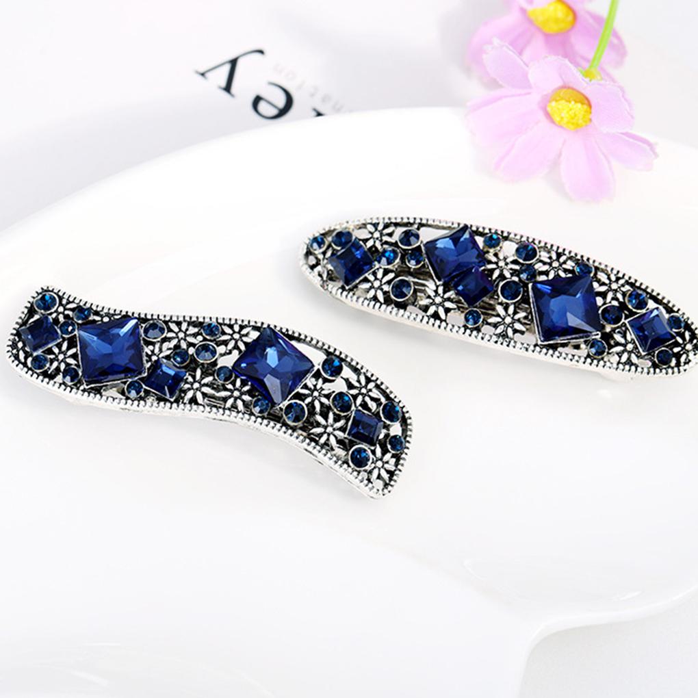 Girls Bowknot Headwears Bridal Wedding Hair Clip Women Spring Hairpin Rhinestone Barrette