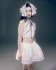 Leobyui Ribbon Insert Bell Skirt White