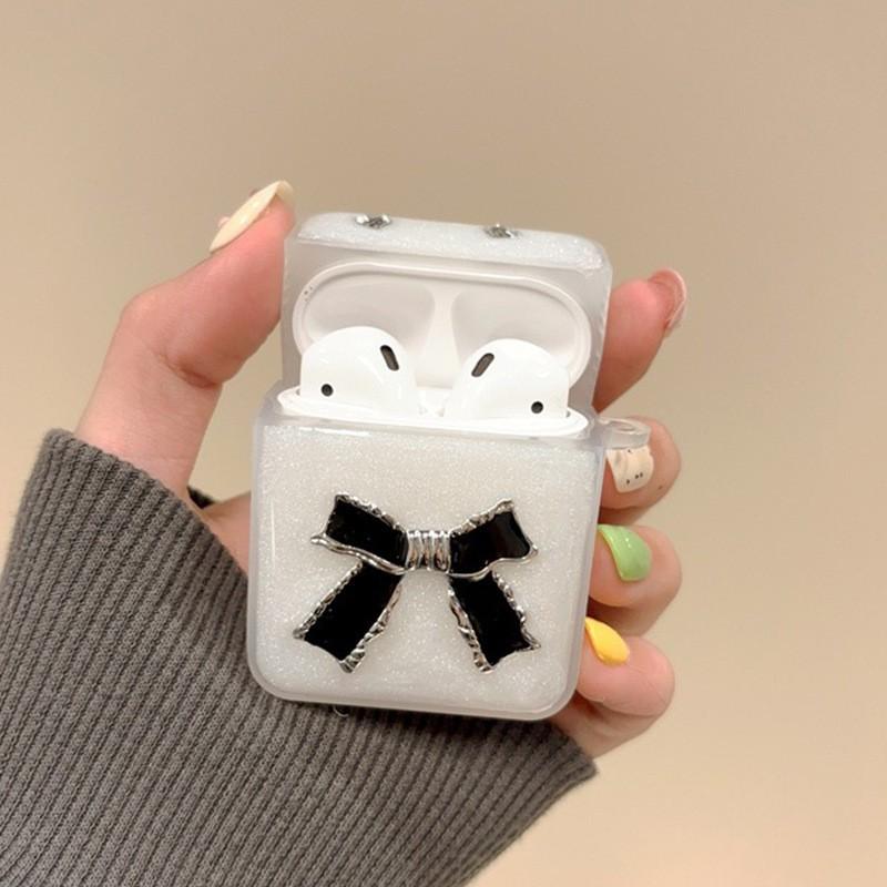 

Dropper Bow Water Diamond Airpods3/4 Generation AirpodsPro2 Apple Wireless Bluetooth Earphone Cover Airpods 3 Generation