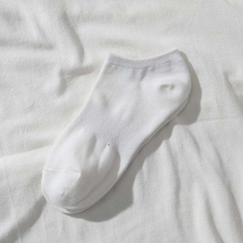Men's Spring and Summer Pure Cotton Sports Breathable Shallow Mouth Socks