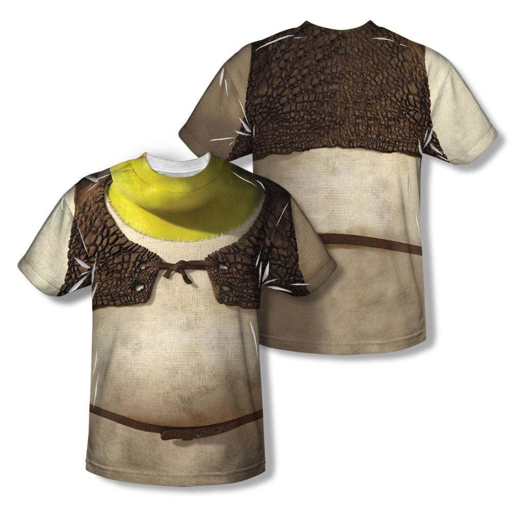 SHREK COSTUME Licensed Halloween Adult Men039;s Graphic Tee Shirt SM-3XL  Unisex T-Shirt L