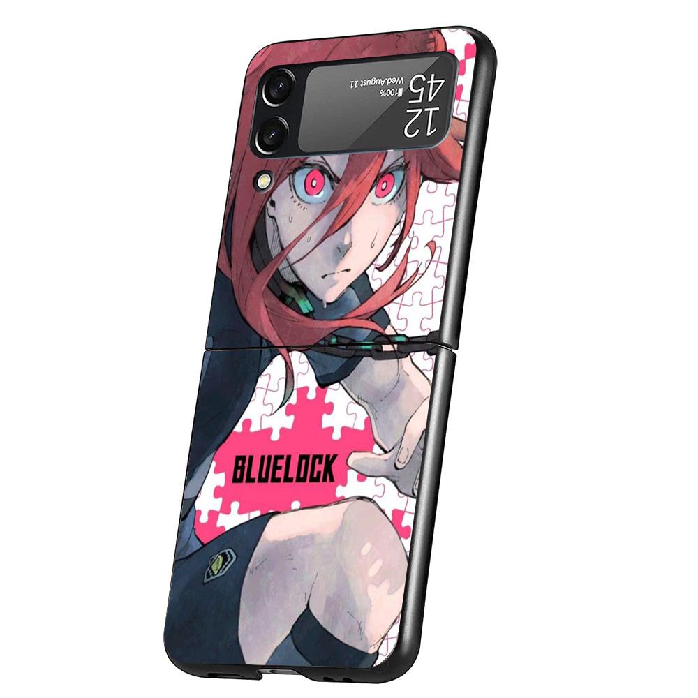 Blue Lock Chigiri Hyoma Cover Phone Case For Samsung Galaxy Z Flip 7 6 5 4 3 5G Flip7 Flip6 Flip5 Flip4 Flip3 Black Fundas Shell