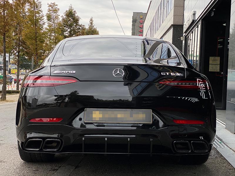 18-22 Mercedes-Benz AMG GT63 Wide Body Kit: Front/Rear Air Intake Grille, Radiator Cover, Lip, Center Grille Emblem.