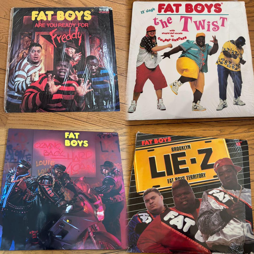 

[USED] Fat Boys Records 4-piece set Disco Eurobeat